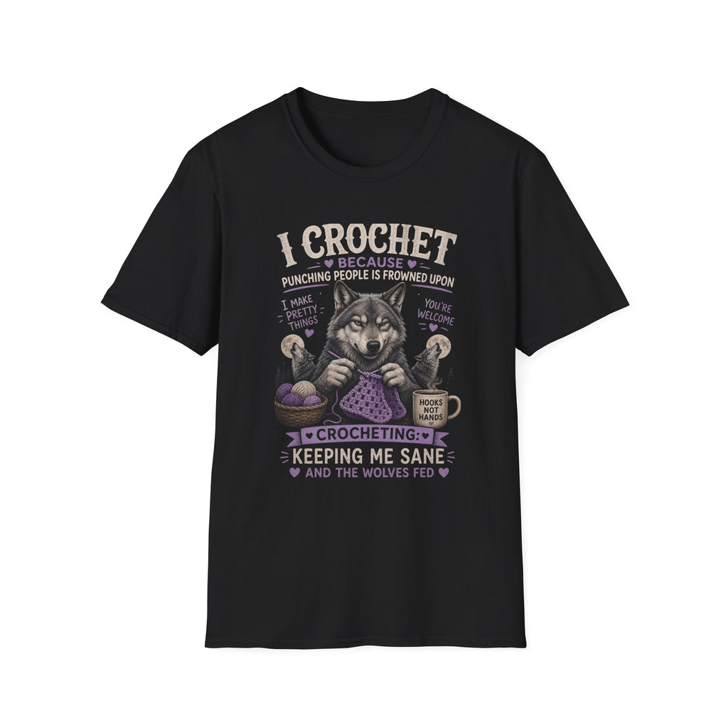 Crochet wolf T-Shirt