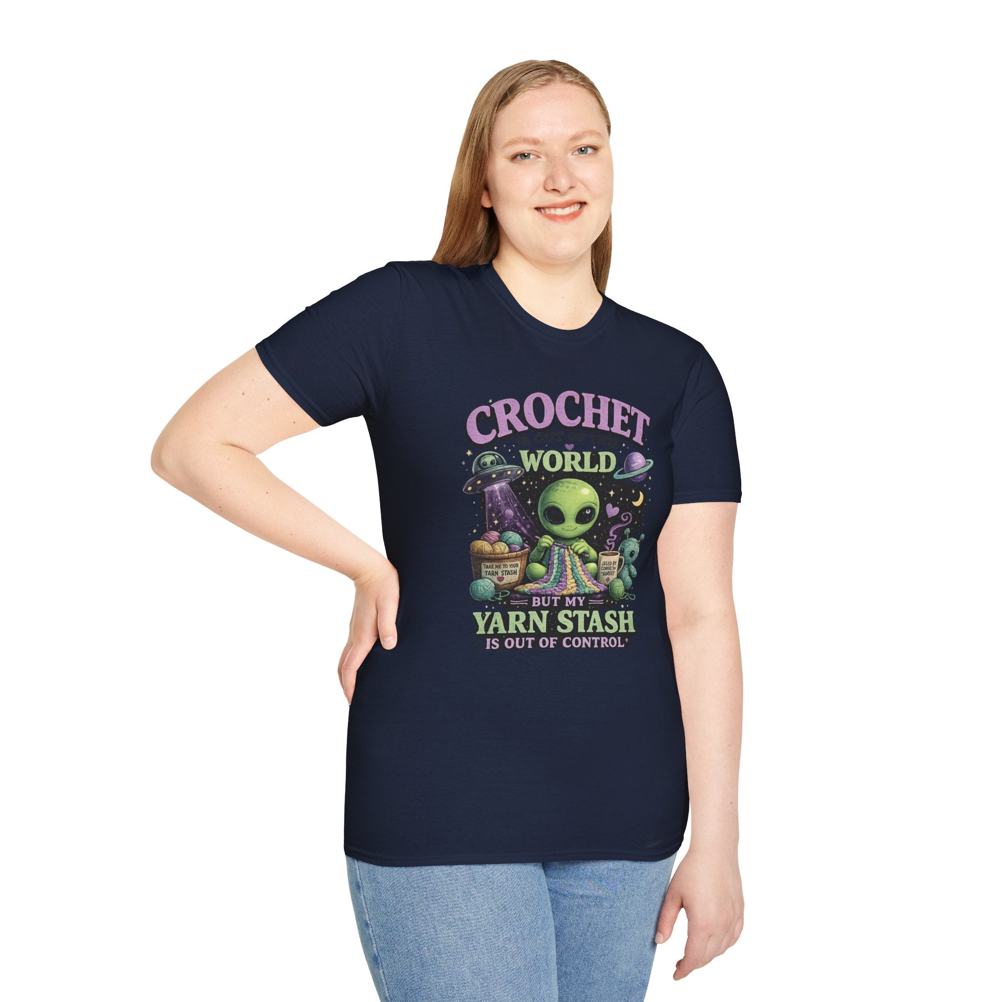 Alien and Crochet T-Shirt