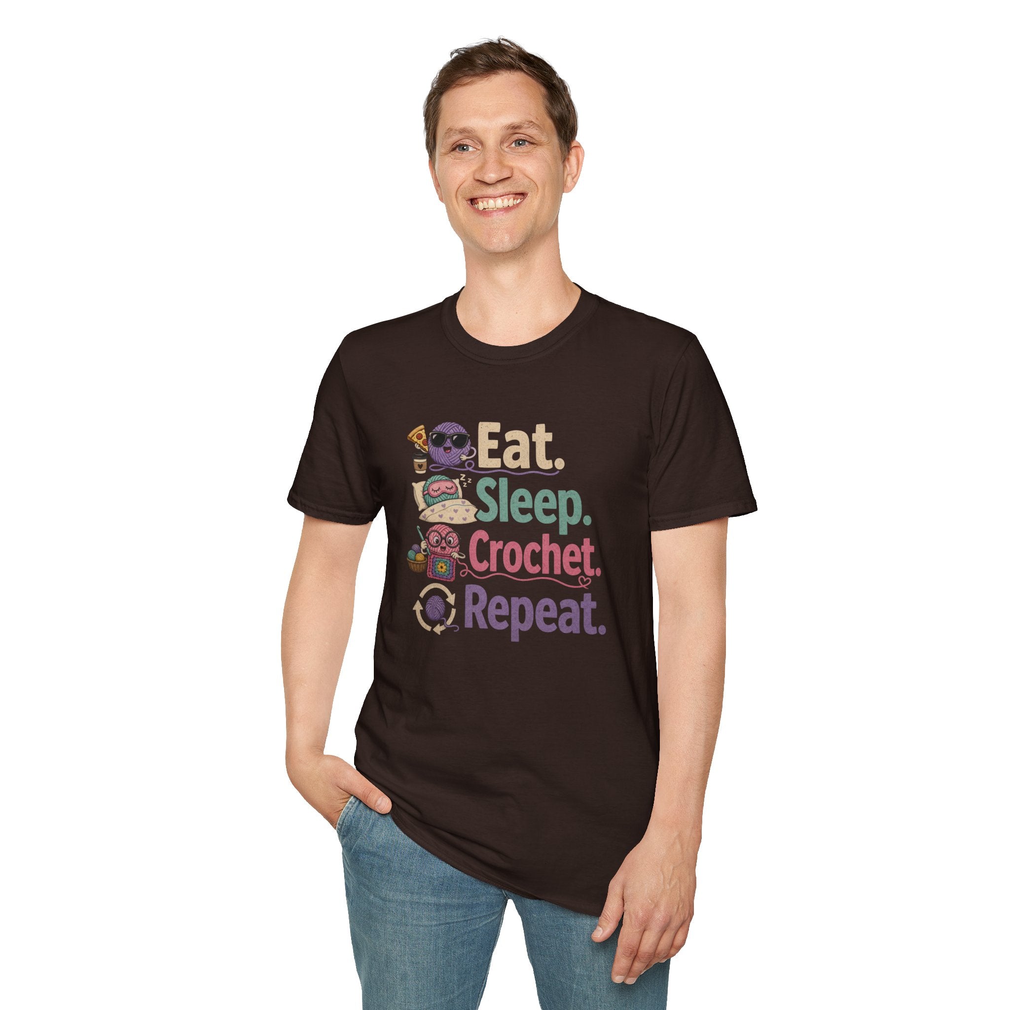 Eat, sleep, crochet, repeat T-Shirt