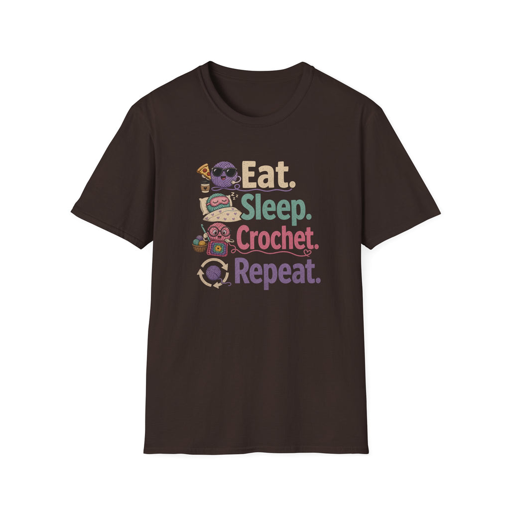 Eat, sleep, crochet, repeat T-Shirt