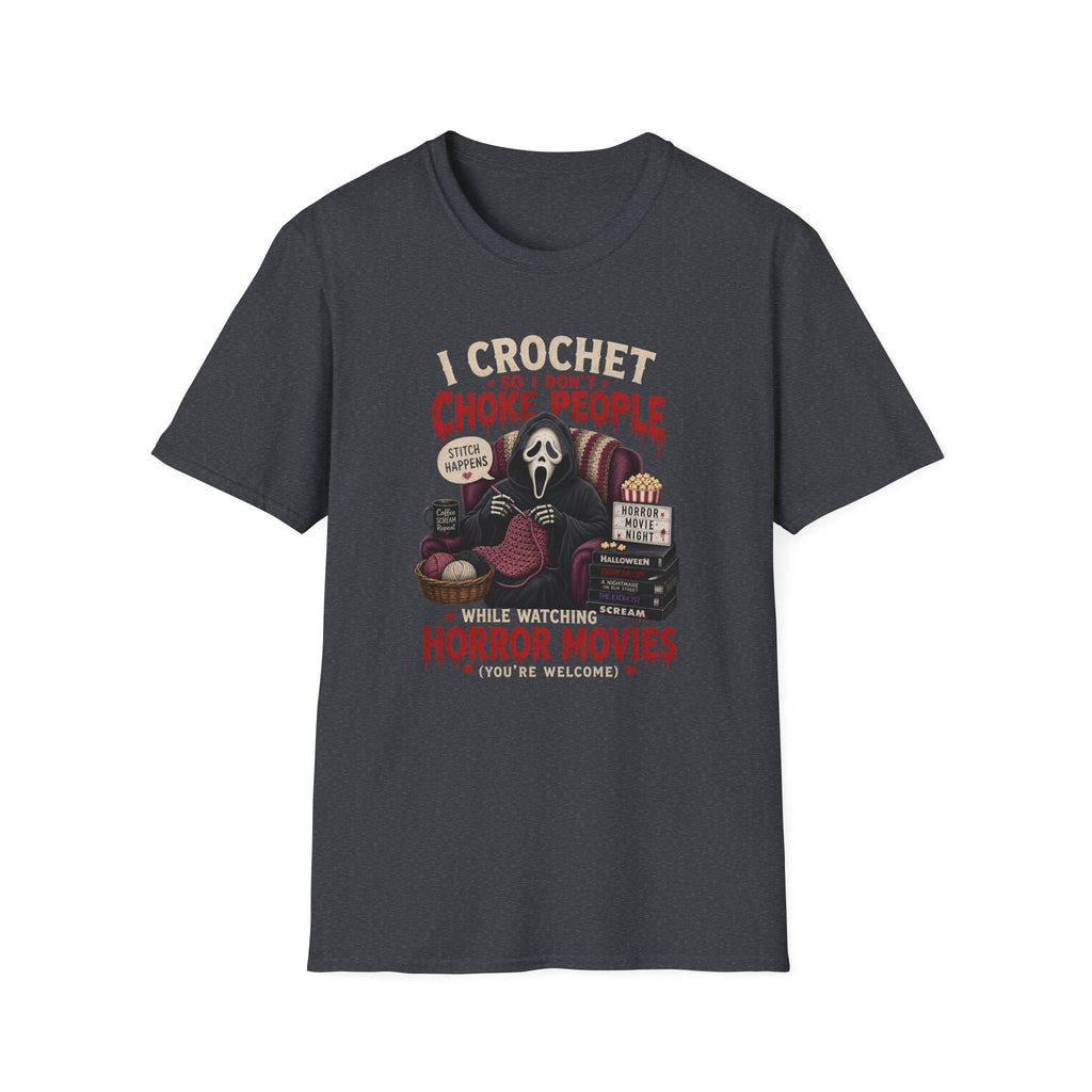 crochet and horror movies T-Shirt