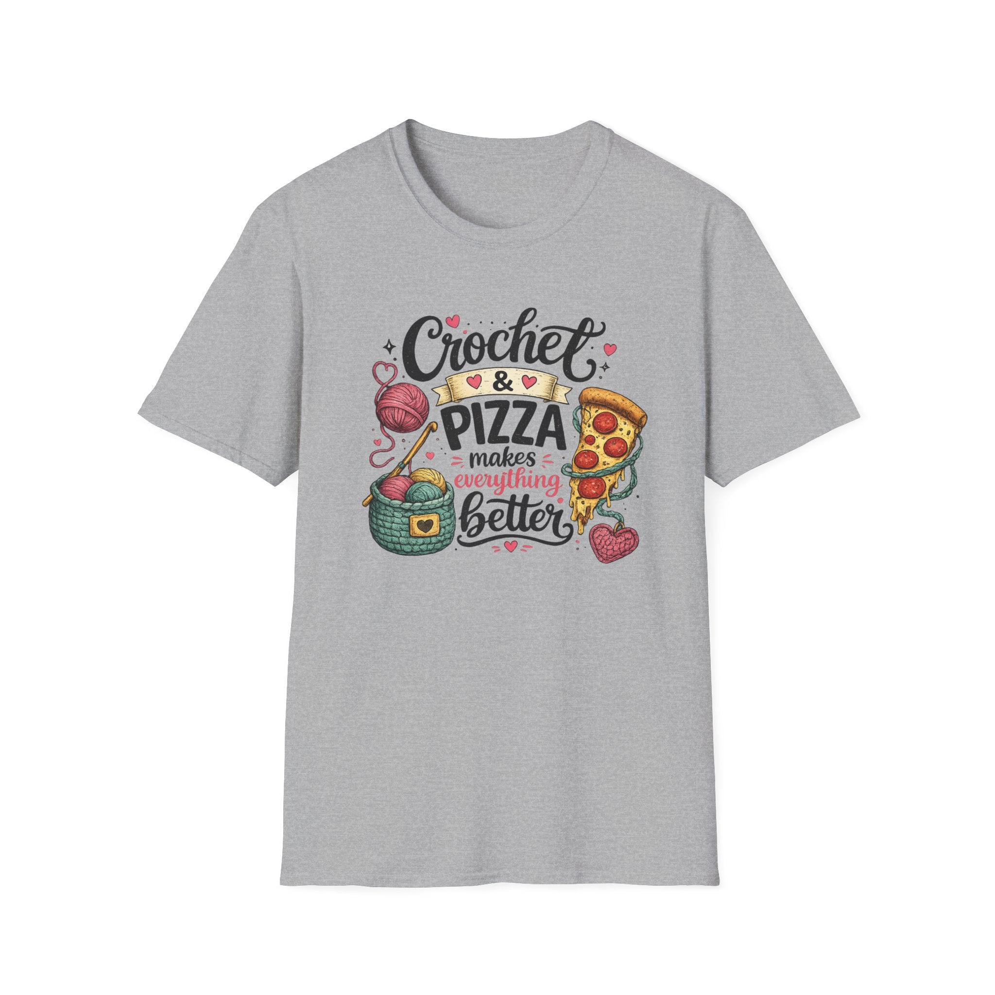 Crochet and Pizza T-Shirt
