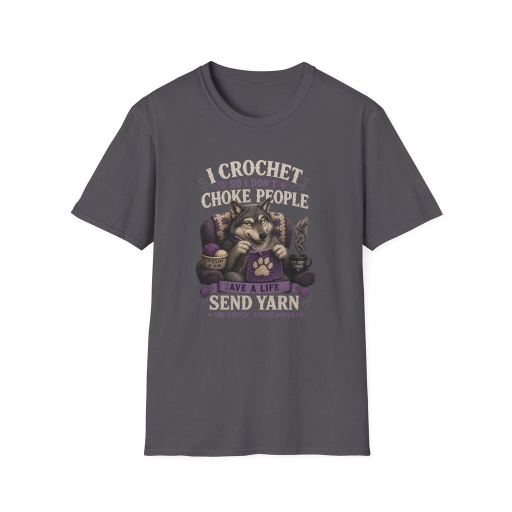 Crochet wolves send yarn T-Shirt
