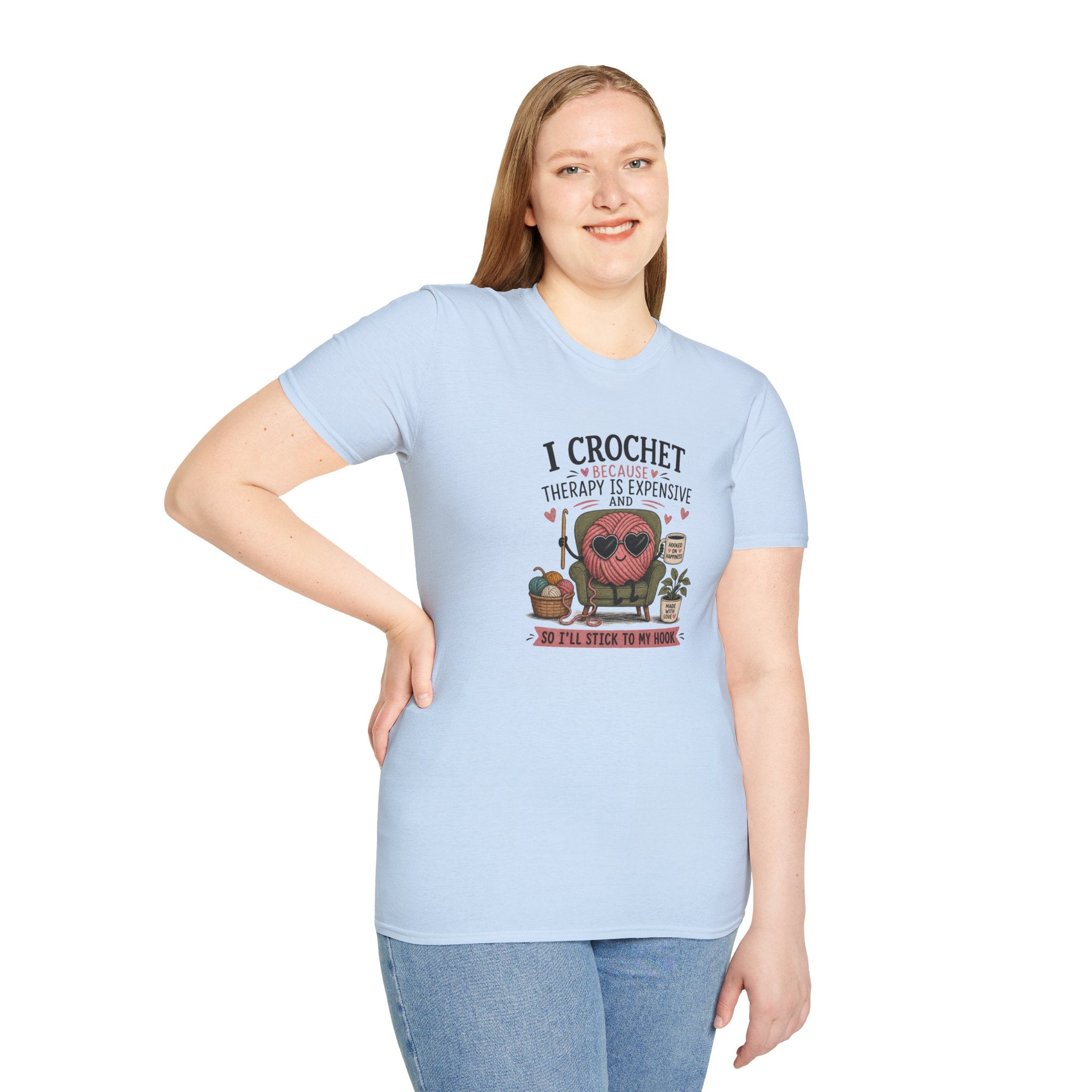 Crochet therapy is to expensive T-Shirt