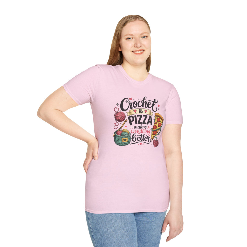 Crochet and Pizza T-Shirt