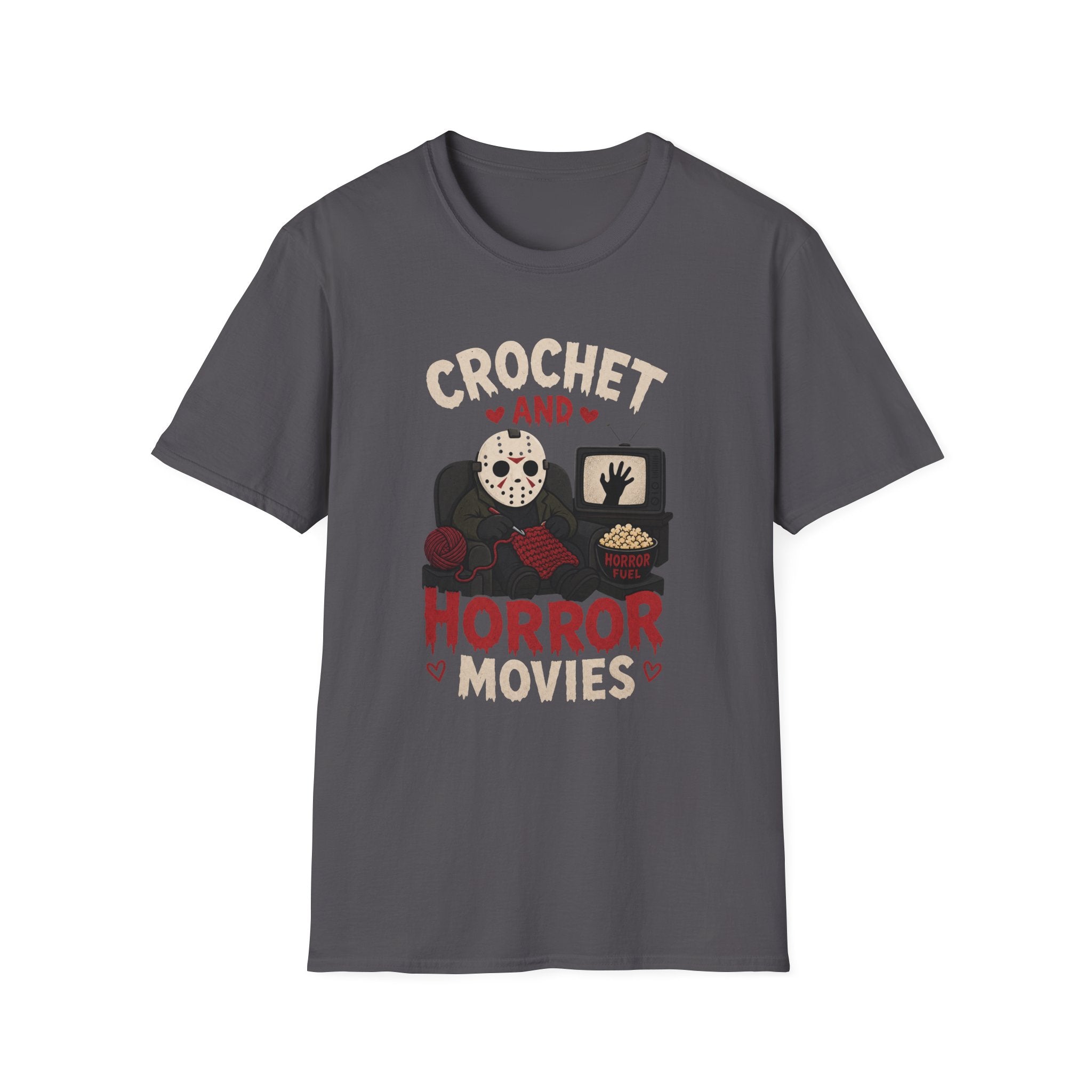 crochet heart horror movies T-Shirt