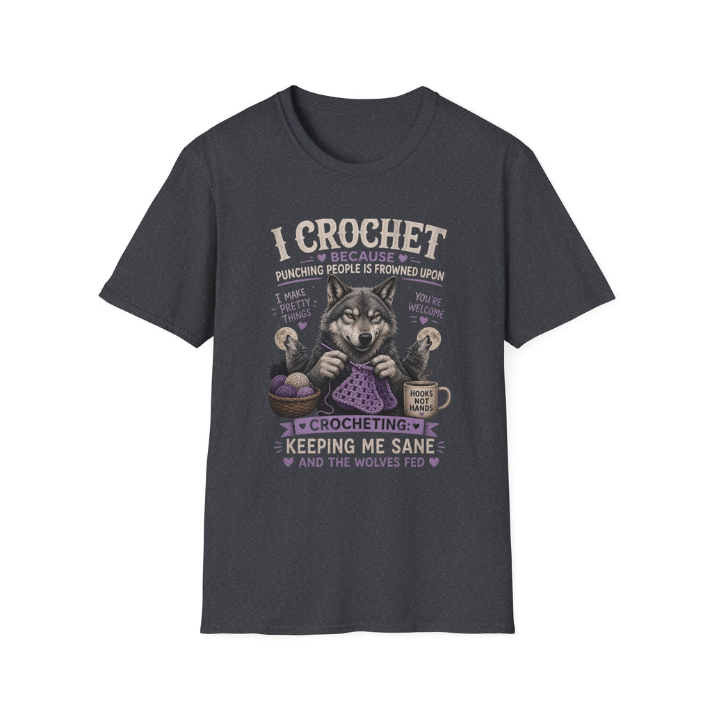 Crochet wolf T-Shirt