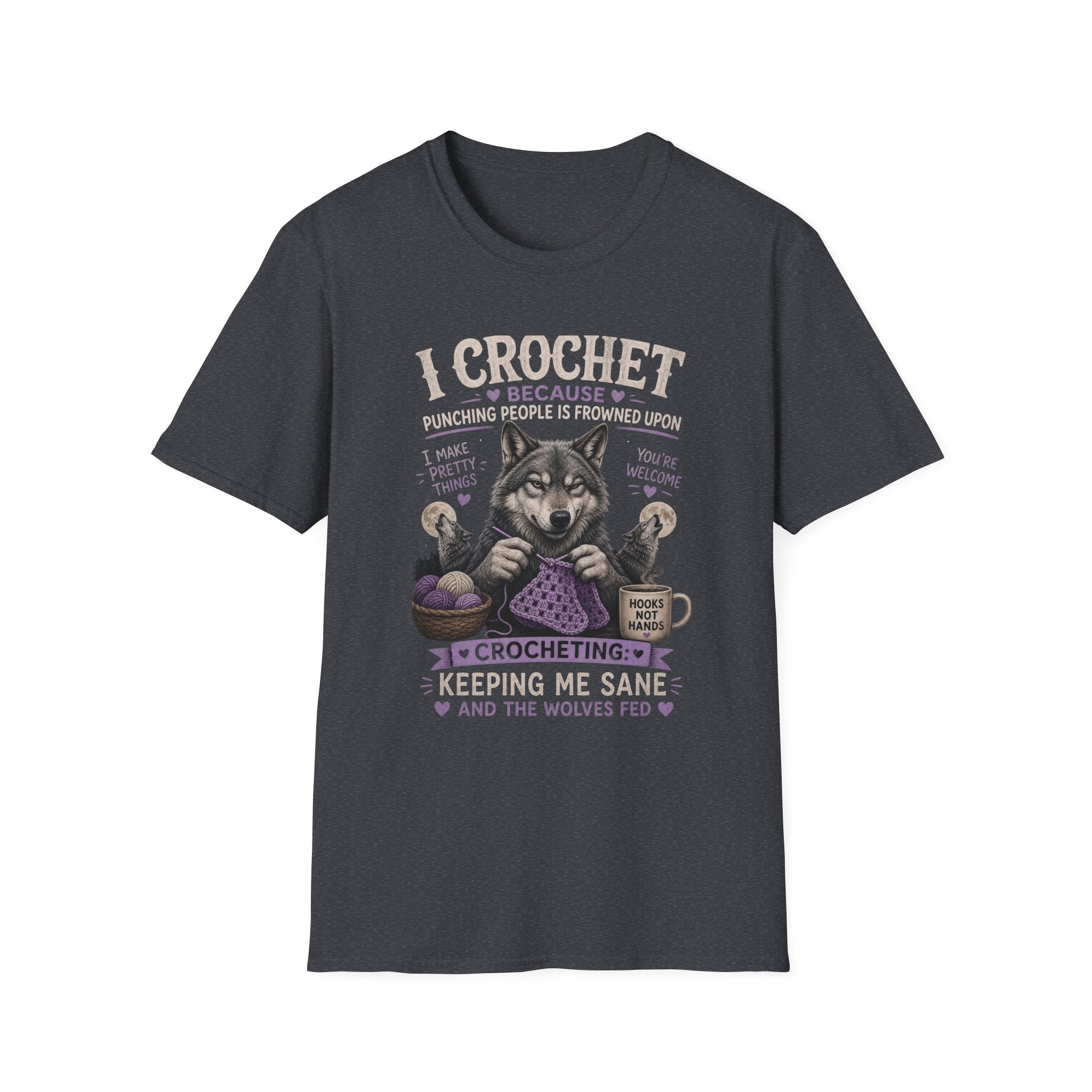 Crochet wolf T-Shirt