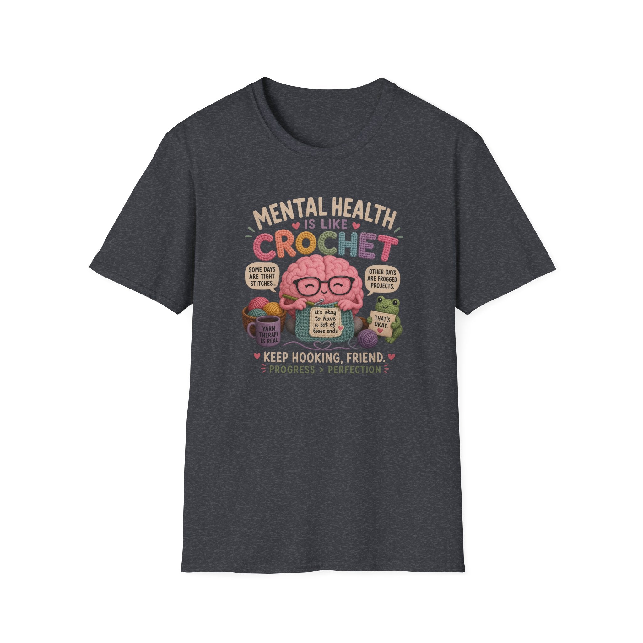 crochet mental health T-Shirt