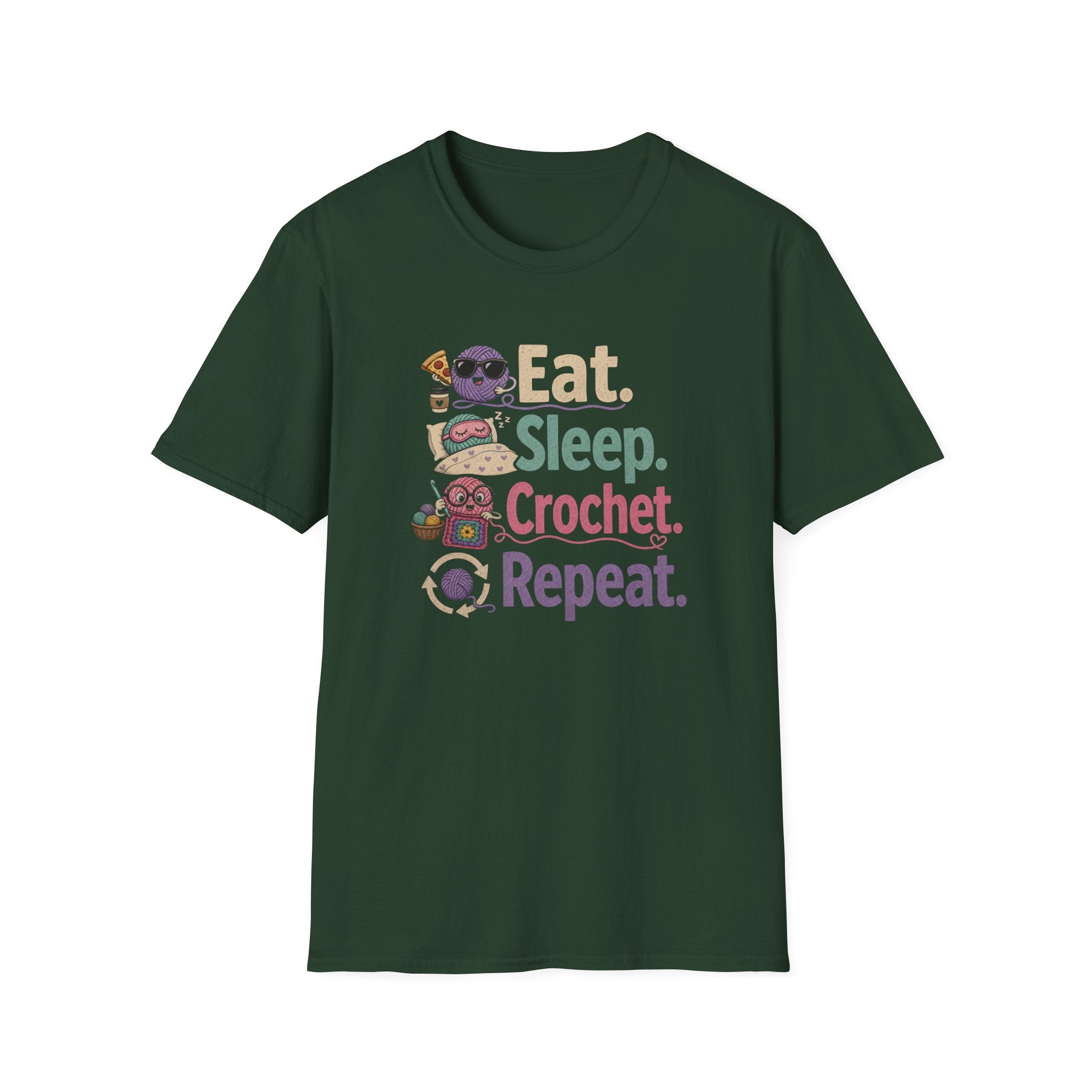 Eat, sleep, crochet, repeat T-Shirt