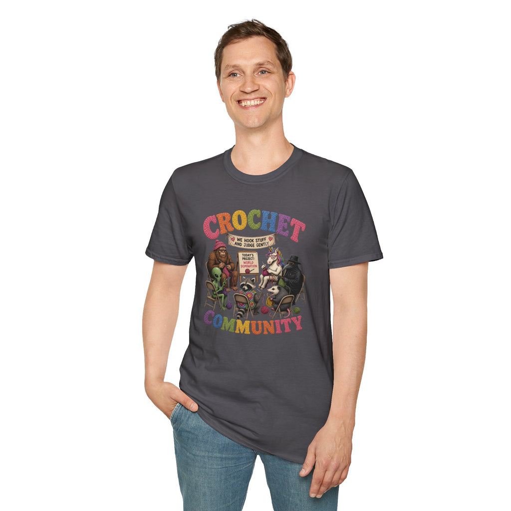 Hanging out with the crochet community T-Shirt