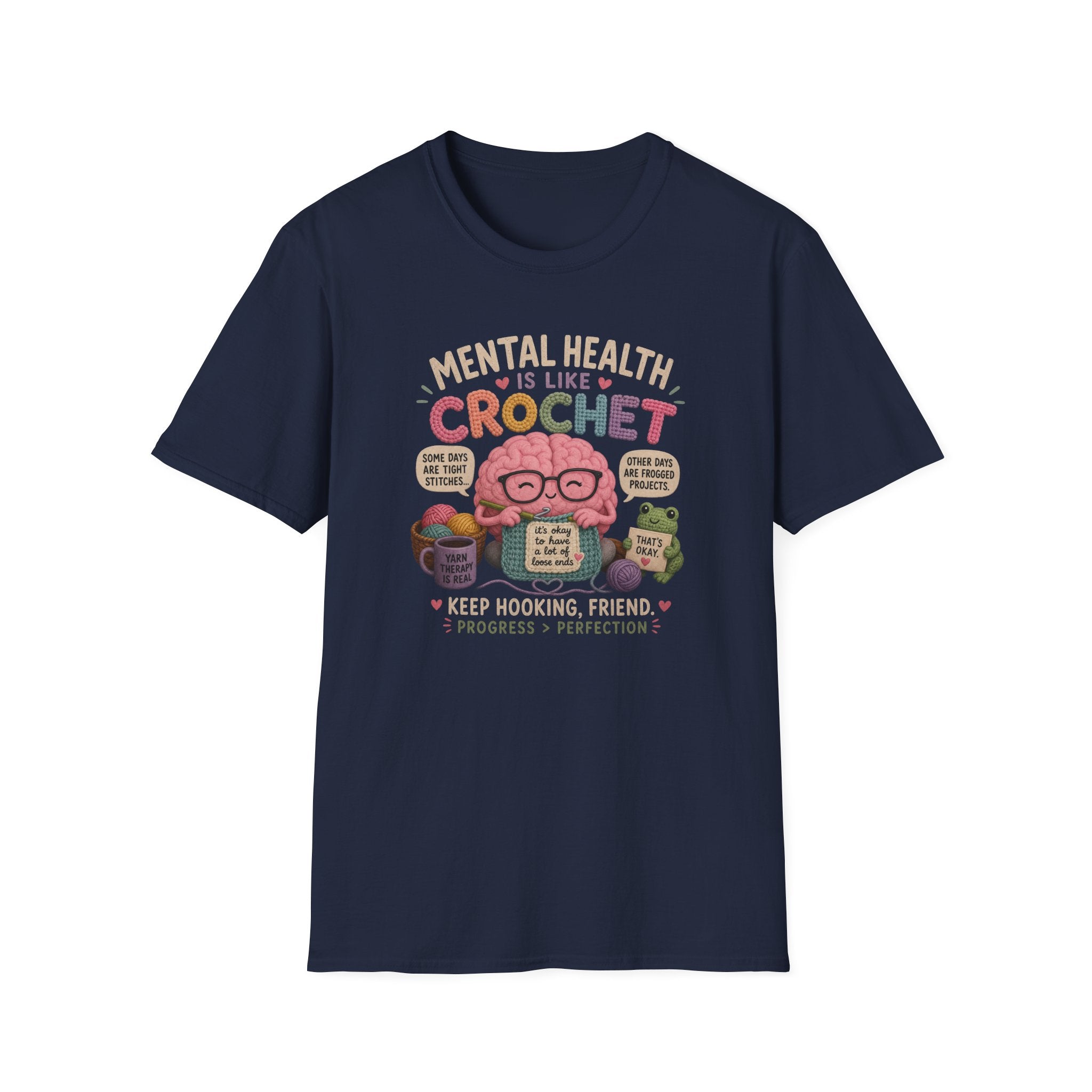 crochet mental health T-Shirt