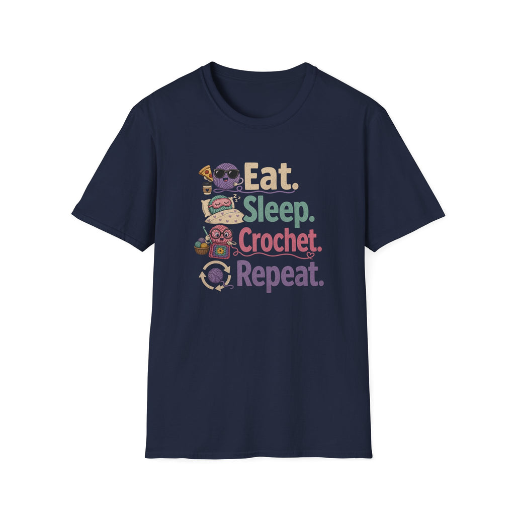 Eat, sleep, crochet, repeat T-Shirt