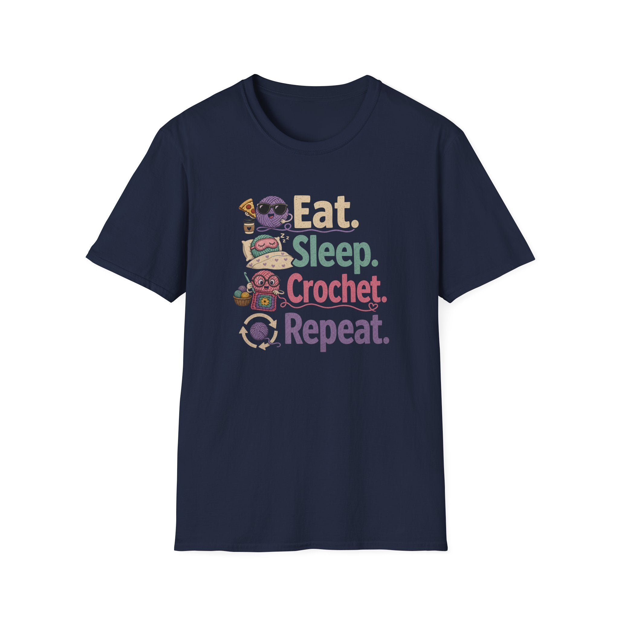 Eat, sleep, crochet, repeat T-Shirt