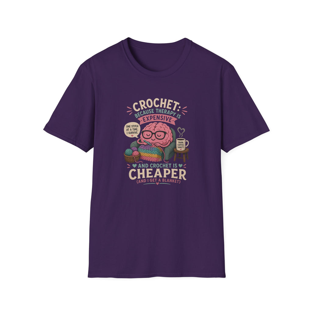 crochet is cheaper than therapy T-Shirt