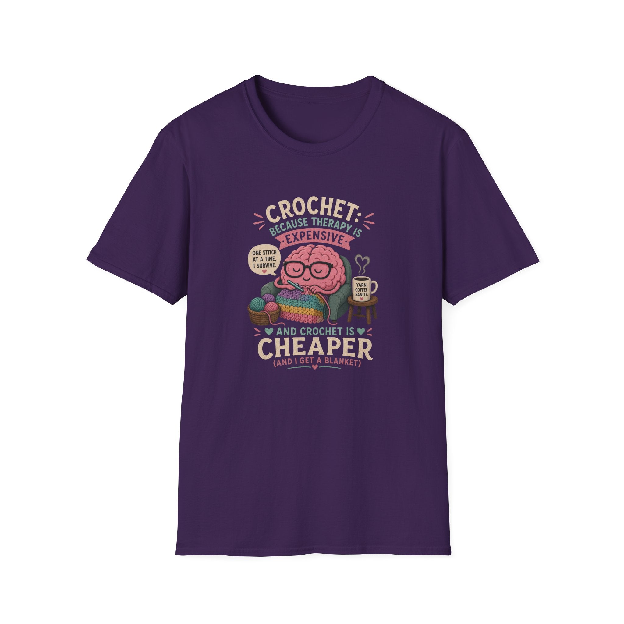 crochet is cheaper than therapy T-Shirt