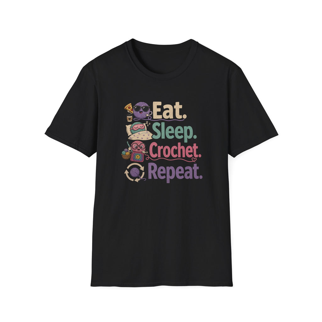 Eat, sleep, crochet, repeat T-Shirt