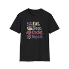 Eat, sleep, crochet, repeat T-Shirt