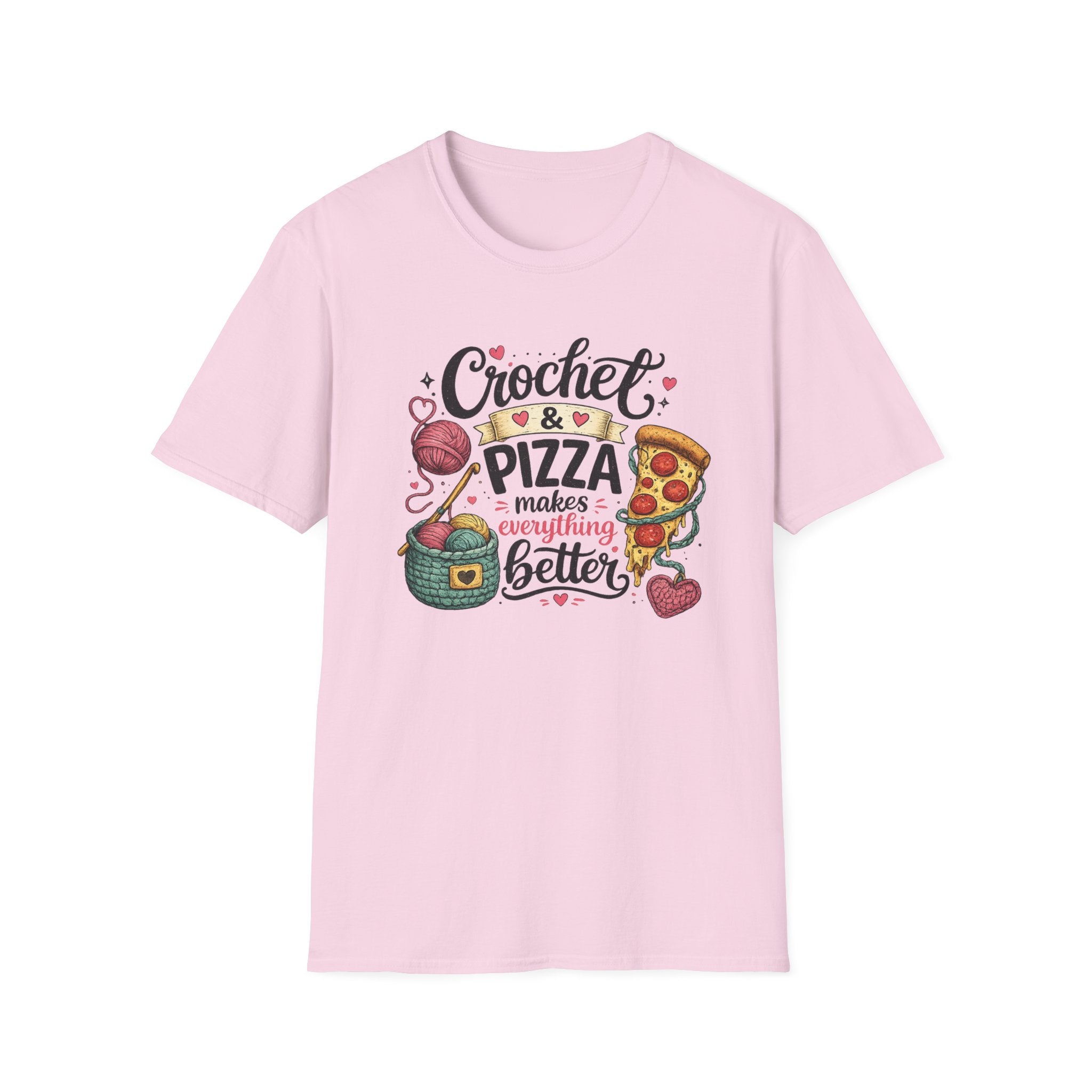 Crochet and Pizza T-Shirt