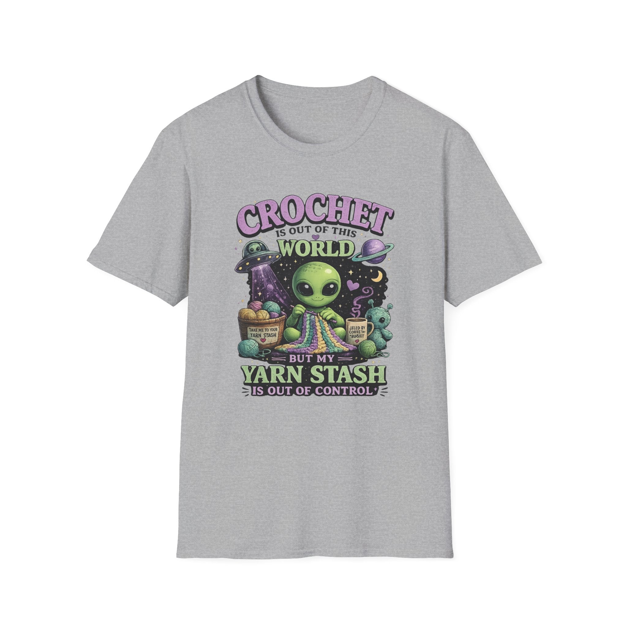 Alien and Crochet T-Shirt