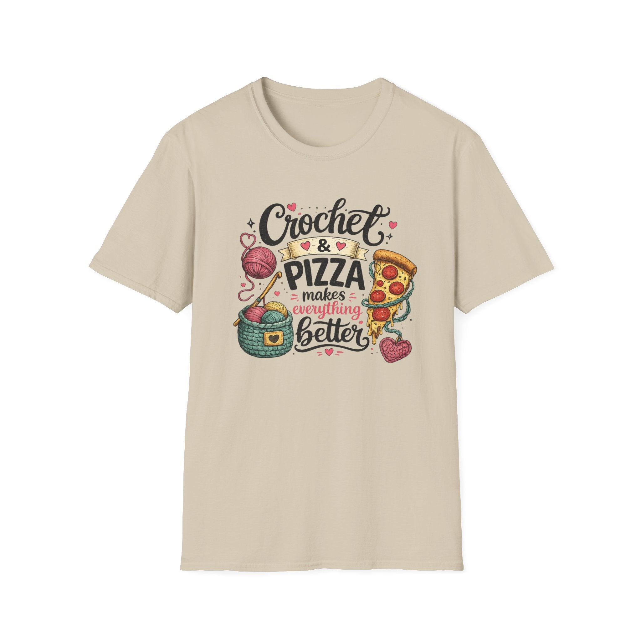 Crochet and Pizza T-Shirt