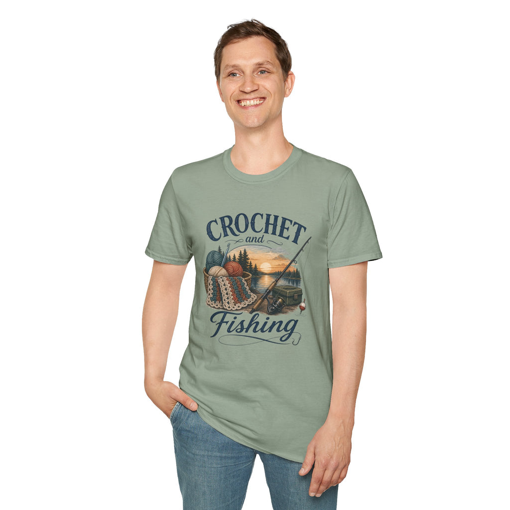 Crochet and fishing T-Shirt